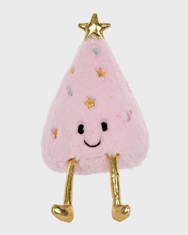 Kid's Sparkly Pink Tree Plush