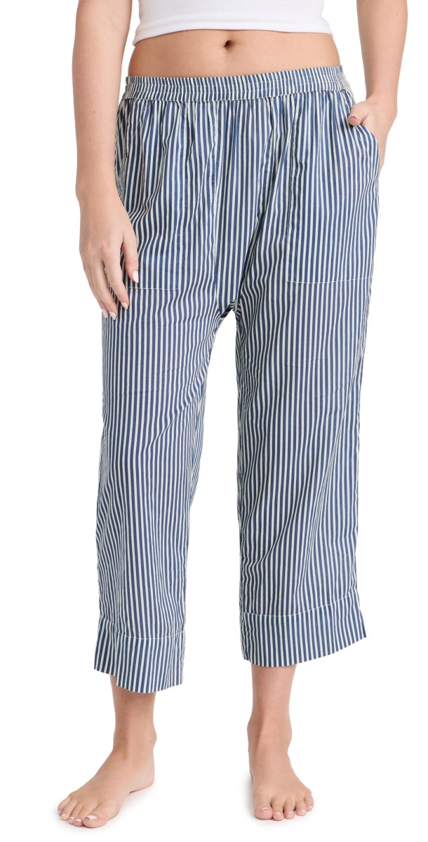 THE GREAT. The Pajama Pants Horizon Stripe