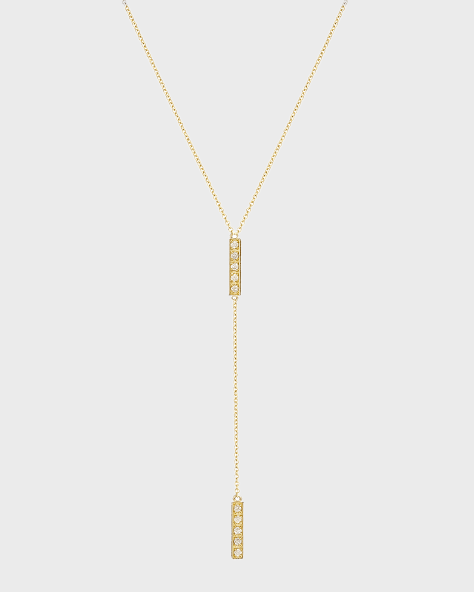 Diamond Short Bar Lariat