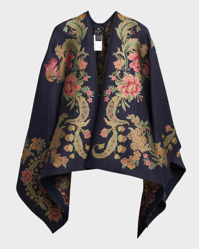Enchanted Garden Jaquard Cape