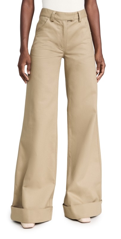 Rosie Assoulin B-Boy Trousers Khaki