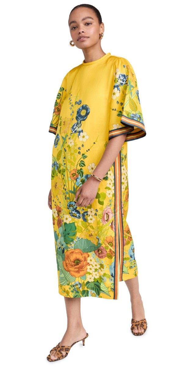 Alemais Cresida Midi Dress Yellow