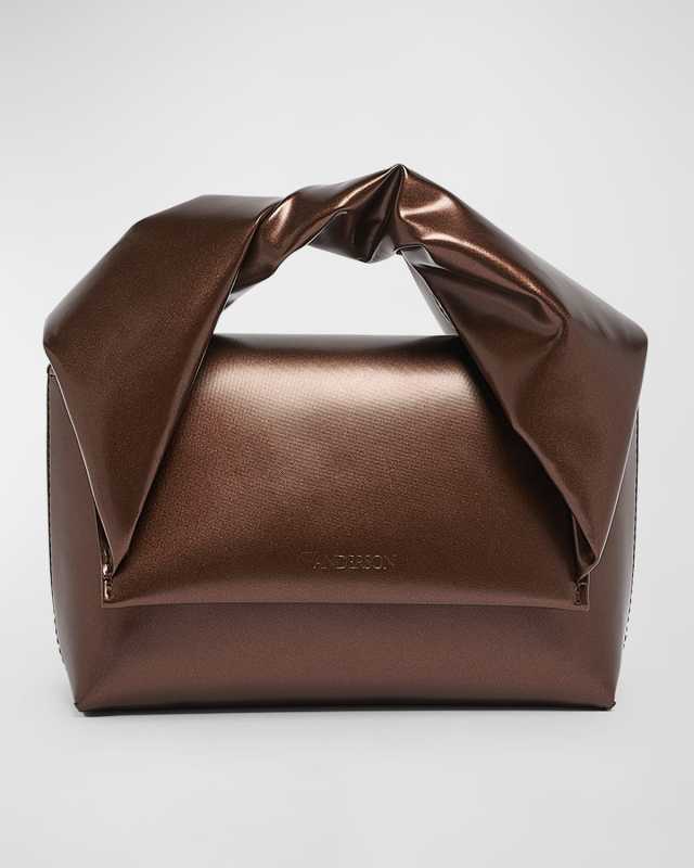 Twister Small Leather Top-Handle Bag