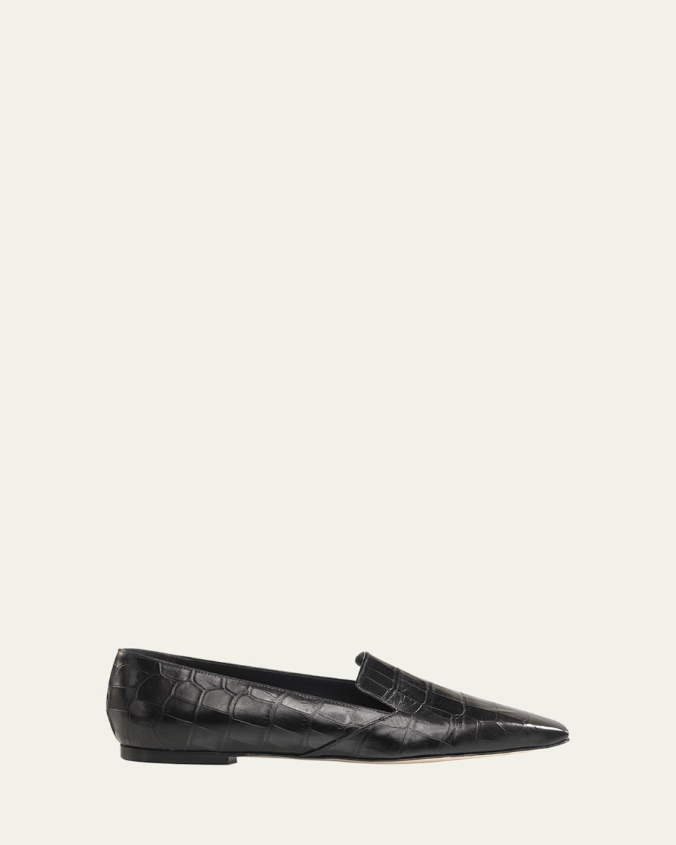 Gigi Croco Slip-On Loafers