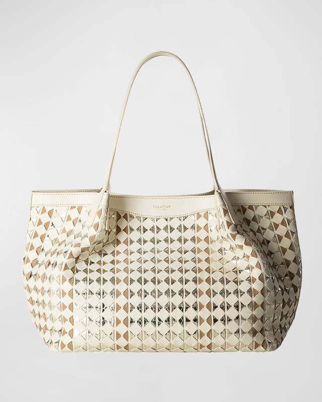 Secret Small Mosaic Snakeskin Tote Bag