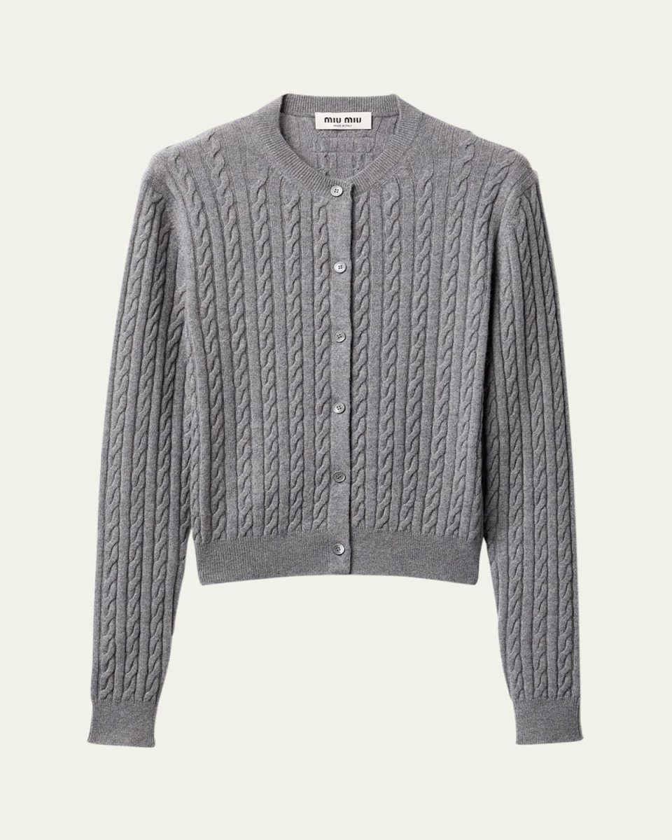Cable Cashmere Cardigan