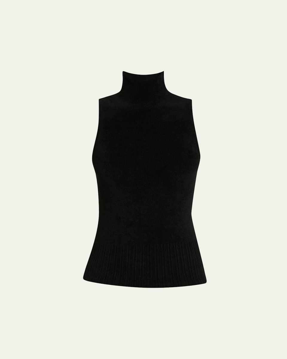 Mackenzie Sleeveless Chenille Turtleneck