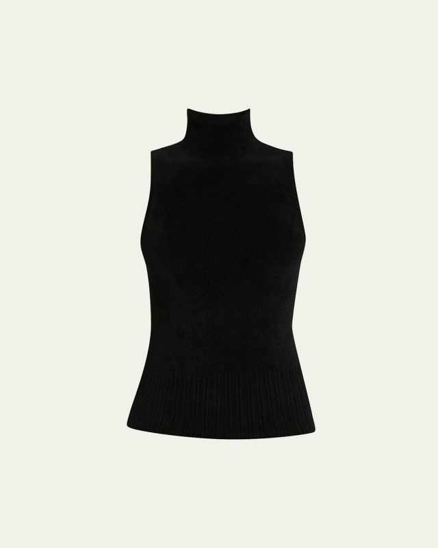Mackenzie Sleeveless Chenille Turtleneck
