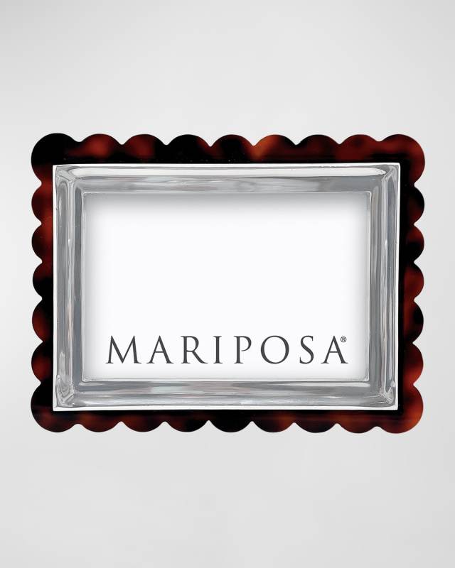Tortoise Scallop Signature Frame, 4" x 6"