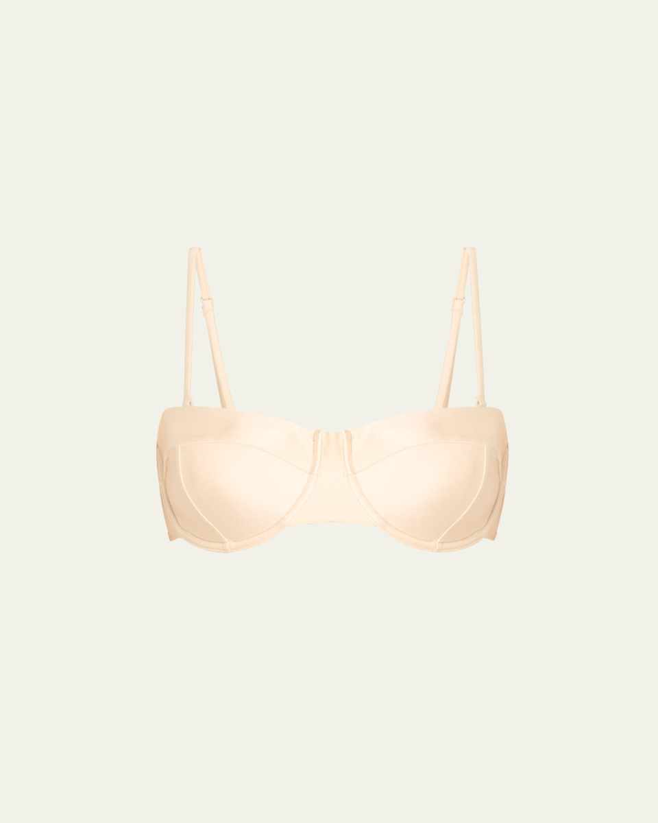 Alexandria Solid Structured Bikini Top