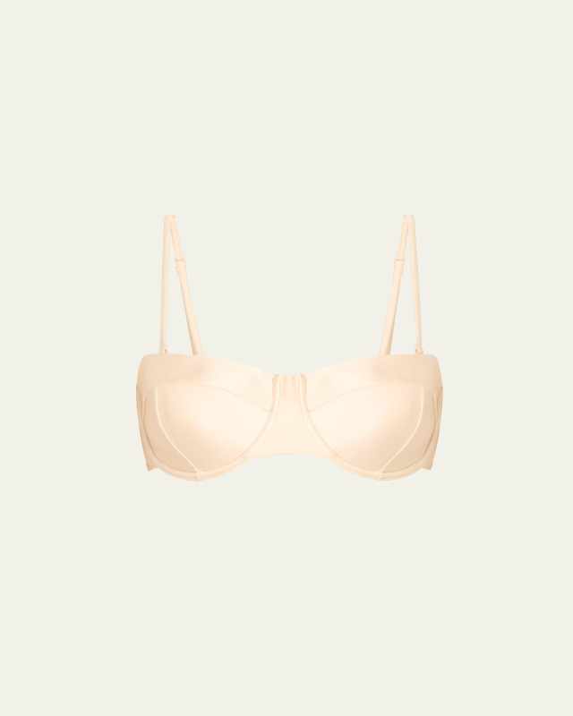 Alexandria Solid Structured Bikini Top