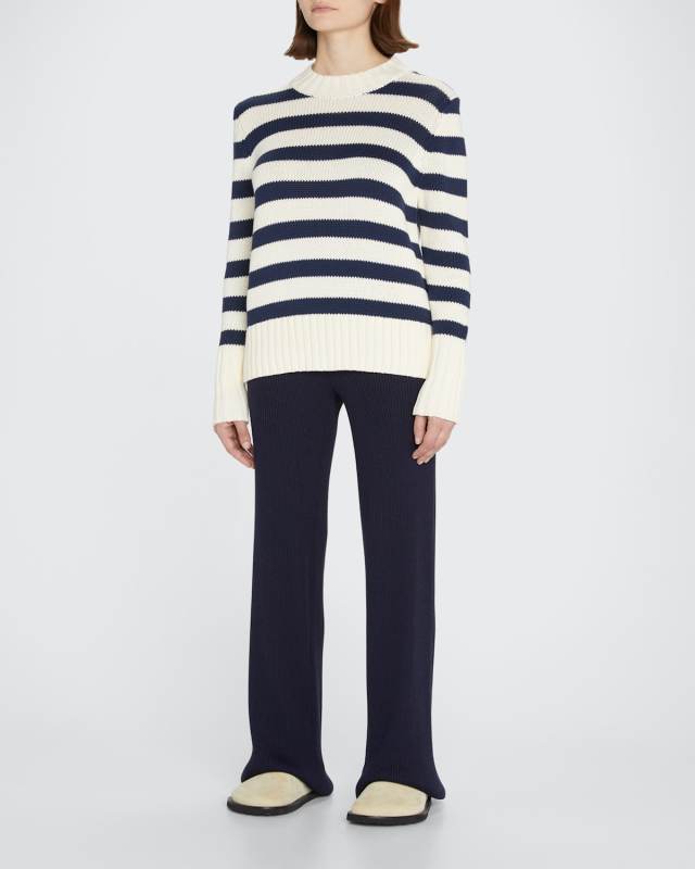 The Tatum Striped Cotton Sweat