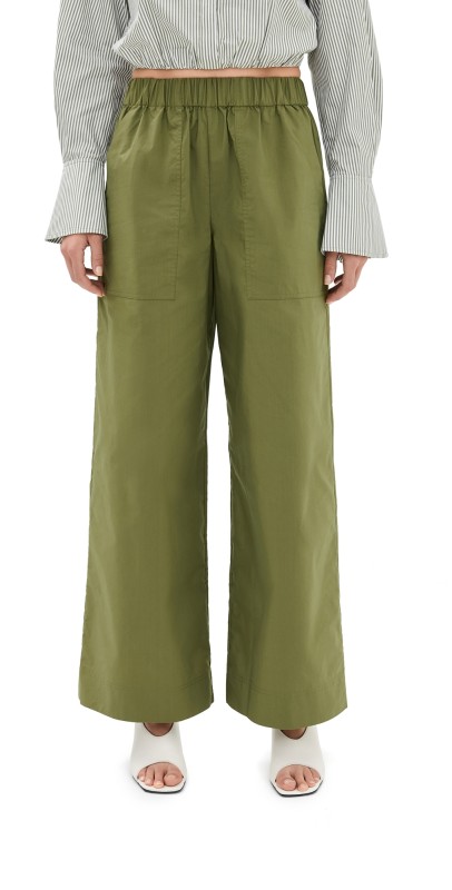 SIMKHAI Arden Ankle Length Pull On Pants Midnight