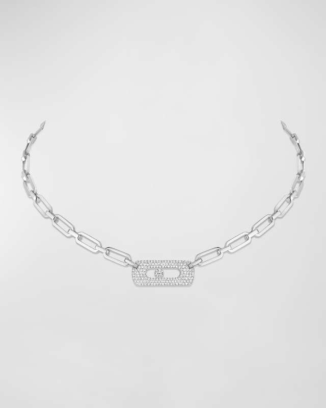 My Move 18K White Gold Diamond Necklace