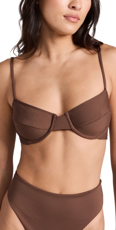 Riot Swim Jax Top Chocolate