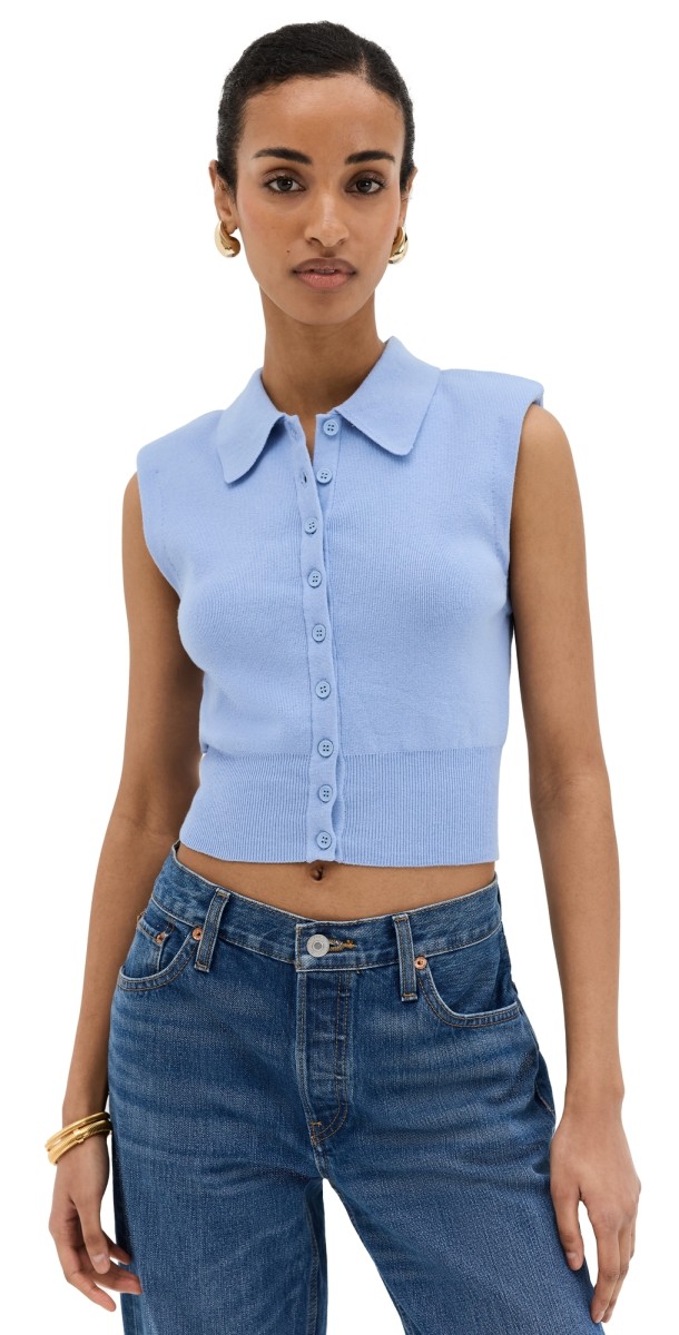 STAUD Nola Sweater Periwinkle