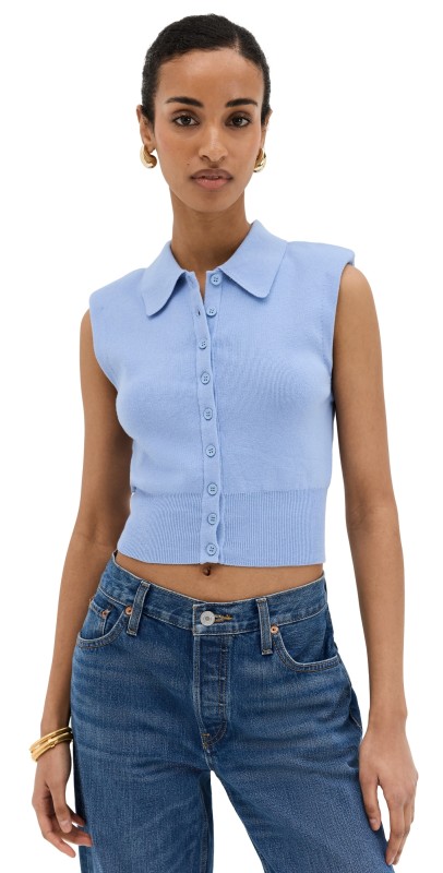 STAUD Nola Sweater Periwinkle