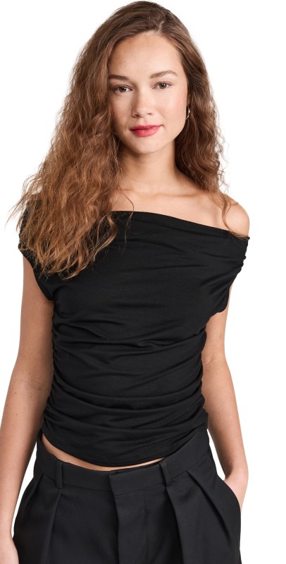 Reformation Darcy Knit Top Black