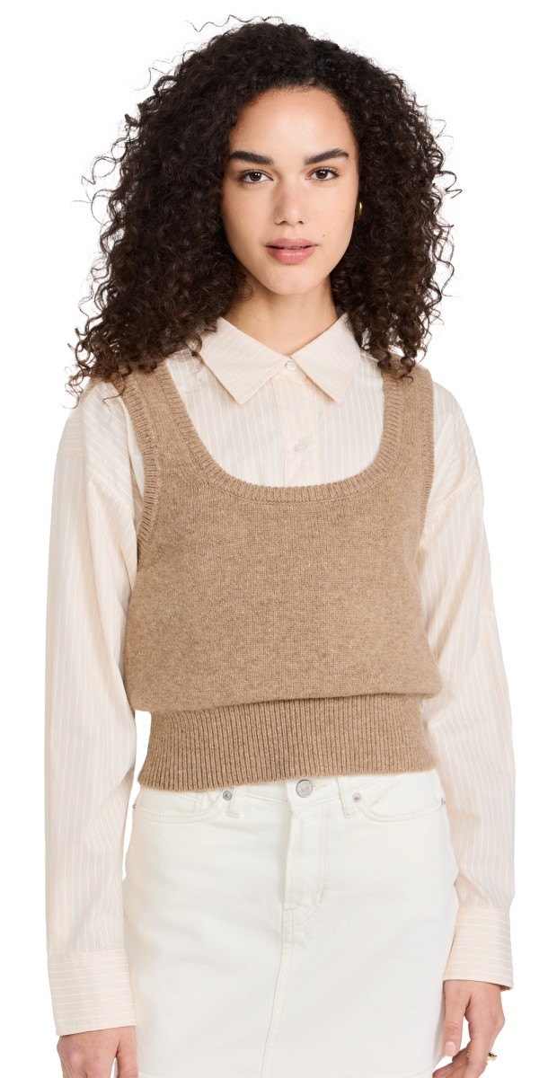 ASTR the Label Guinevere Layered Sweater Brown Combo