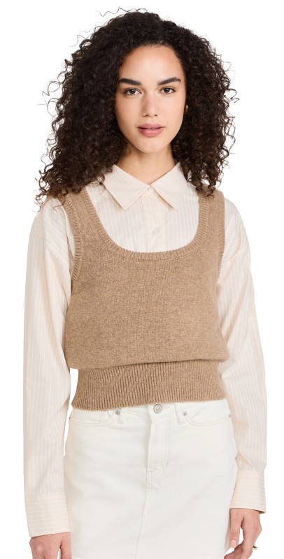 ASTR the Label Guinevere Layered Sweater Brown Combo