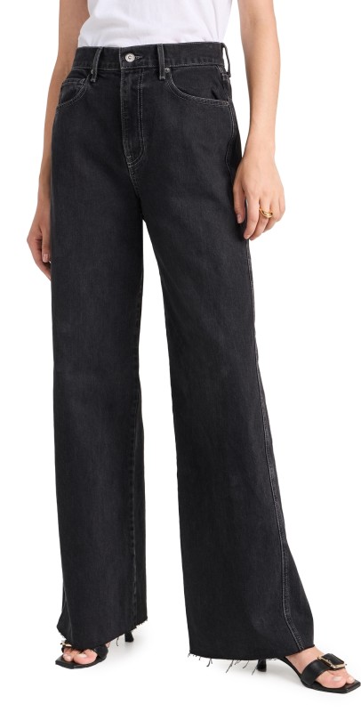 Veronica Beard Jean Taylor High Rise Wide Leg Jeans VANISHING POINT