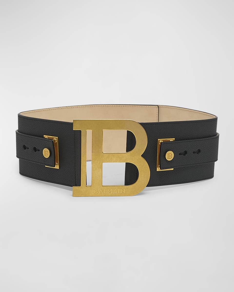 Monogram Wide Leather B-Belt