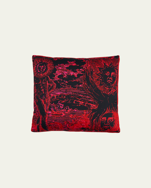 Modern Toile 20" Box Pillow