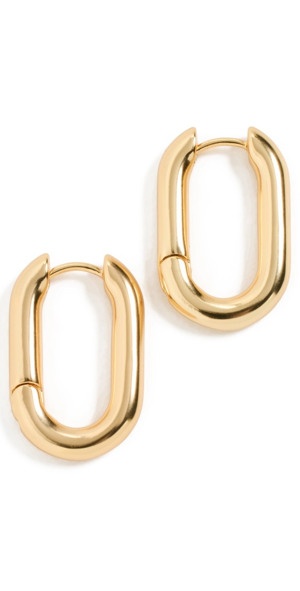 Madewell Carabiner Hoops Vintage Gold