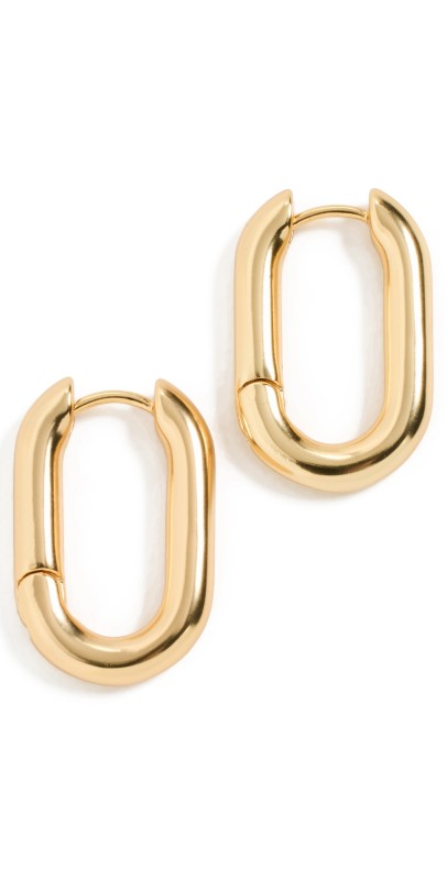 Madewell Carabiner Hoops Vintage Gold