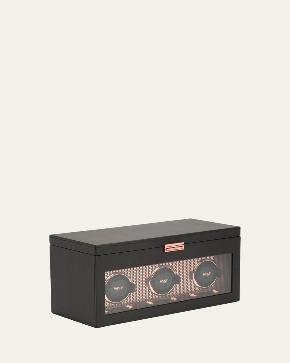 Axis Triple Watch Winder with Storage