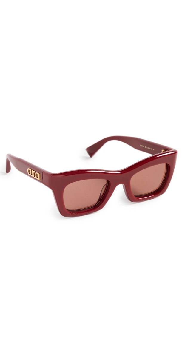 Gucci GG1773S Sunglasses Burgundy-Burgundy-Brown
