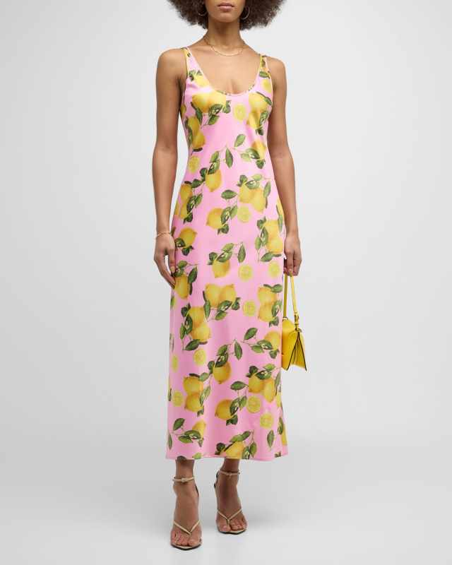 Akiya Lemon Printed Tank Dress