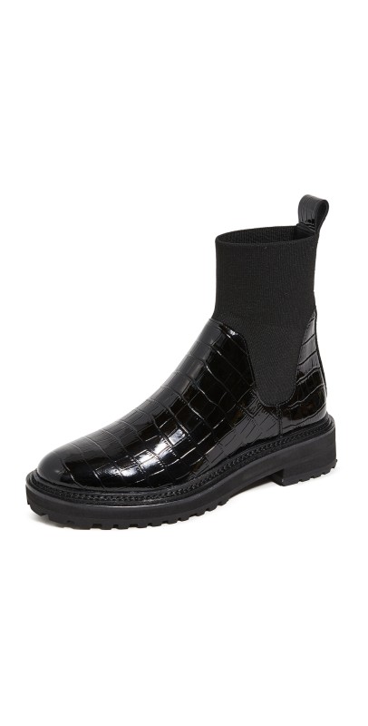 Loeffler Randall Bridget Chelsea Combat Boots Black