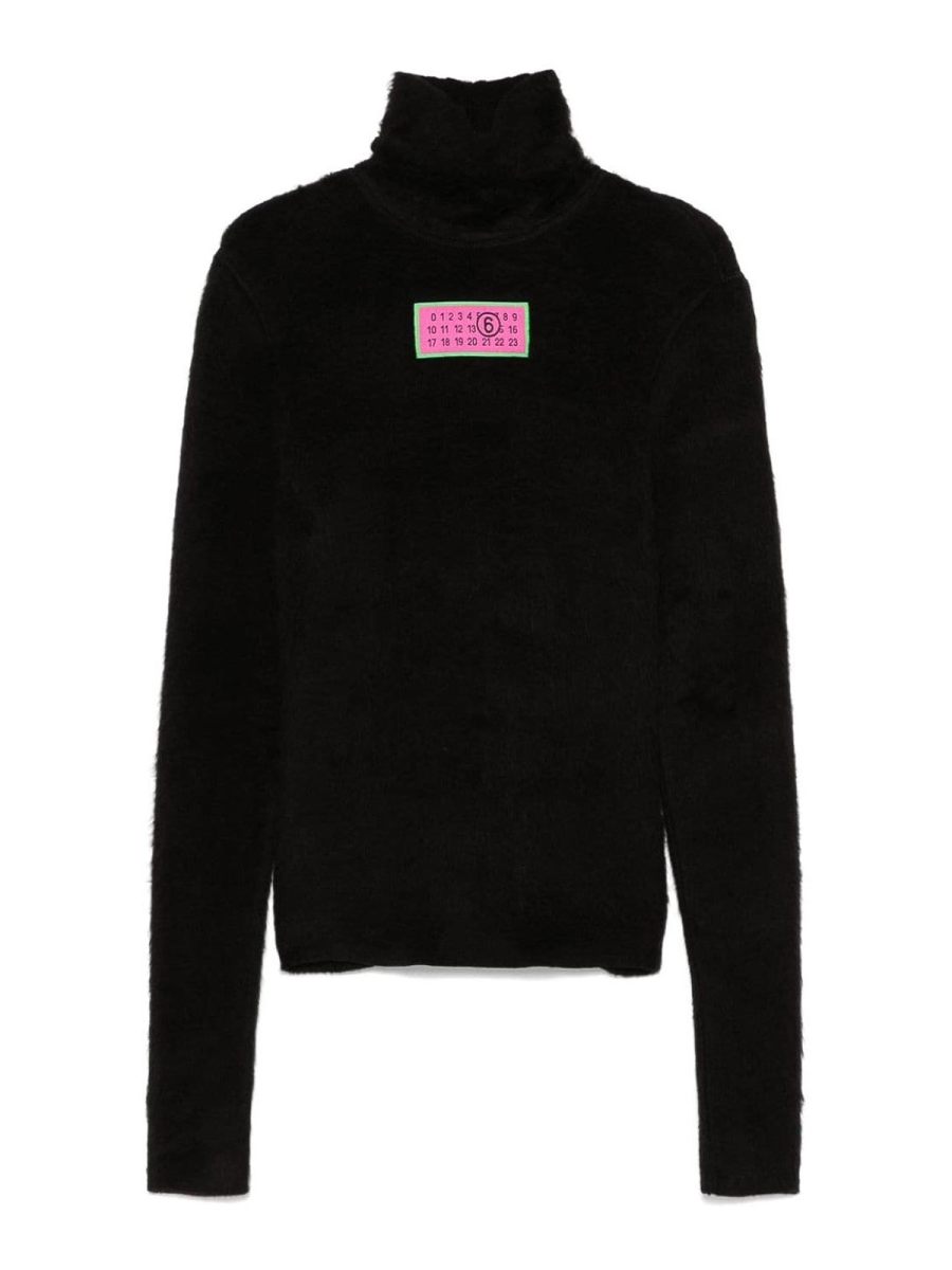 MM6 Maison Margiela Pull Col Roulé - Noir