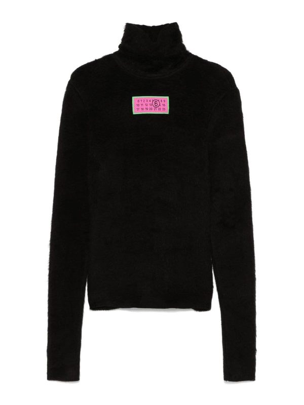MM6 Maison Margiela Pull Col Roulé - Noir