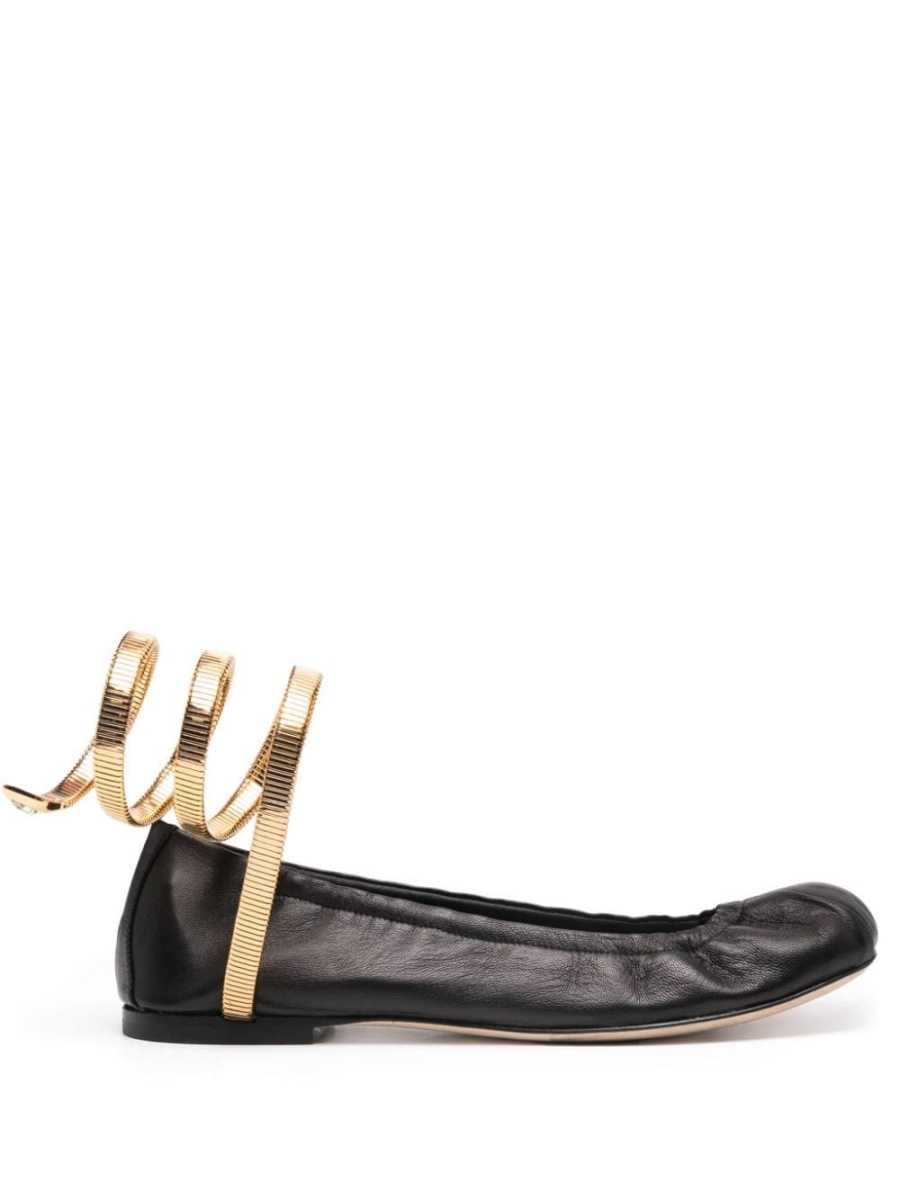 Juniper leather ballerina shoes