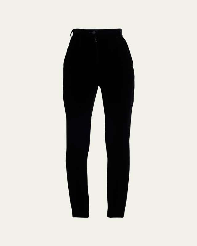 Skinny Velvet Trousers