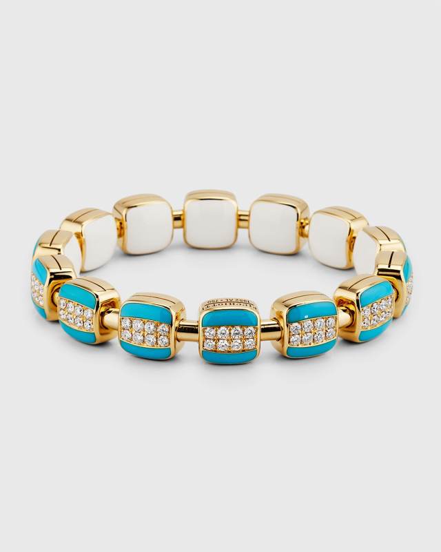 Xpandable Reversible Bracelet with Pave Diamonds