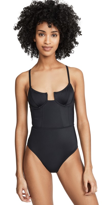 Solid & Striped The Veronica One Piece Black