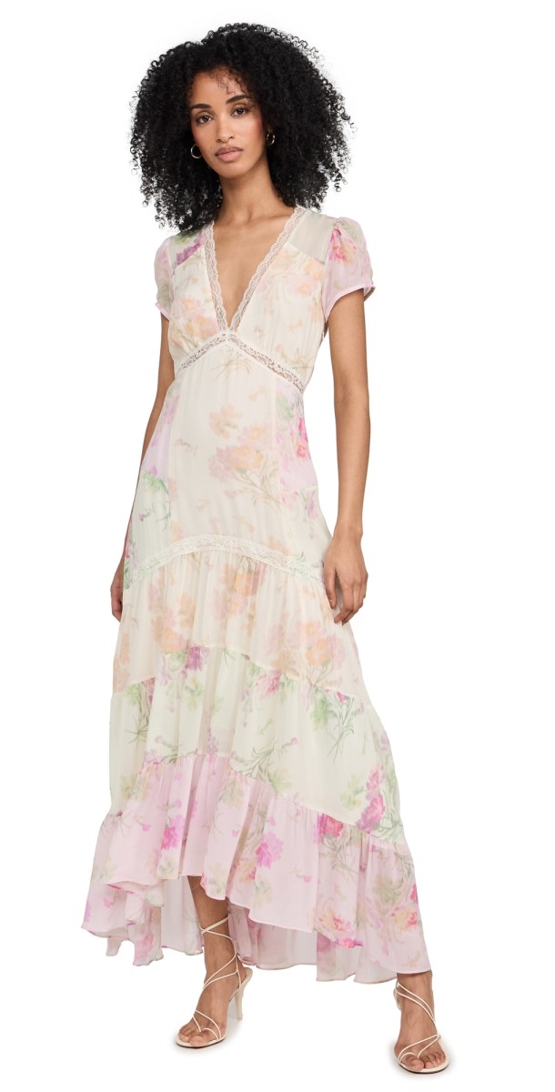 LoveShackFancy Roupell Dress Garden Sunset