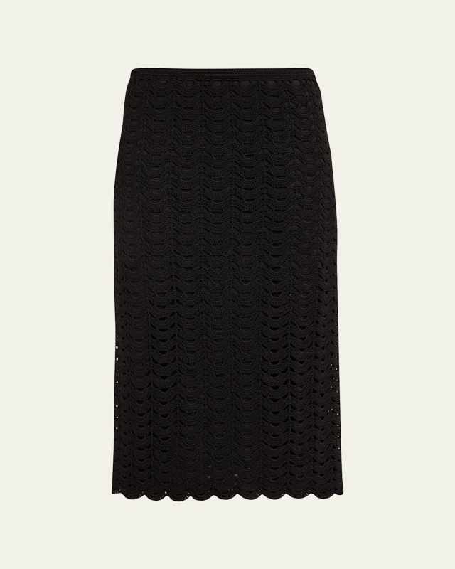 Crochet Pencil Midi Skirt
