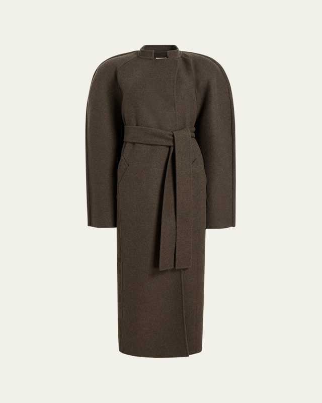 Rothen Belted Double Face Wool Coat
