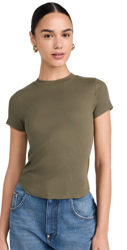 Madewell New Brightside Short Sleeve Andy Tee Faded Ivy