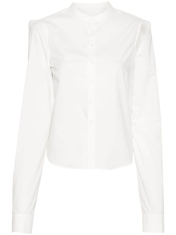 cut-out cotton shirt