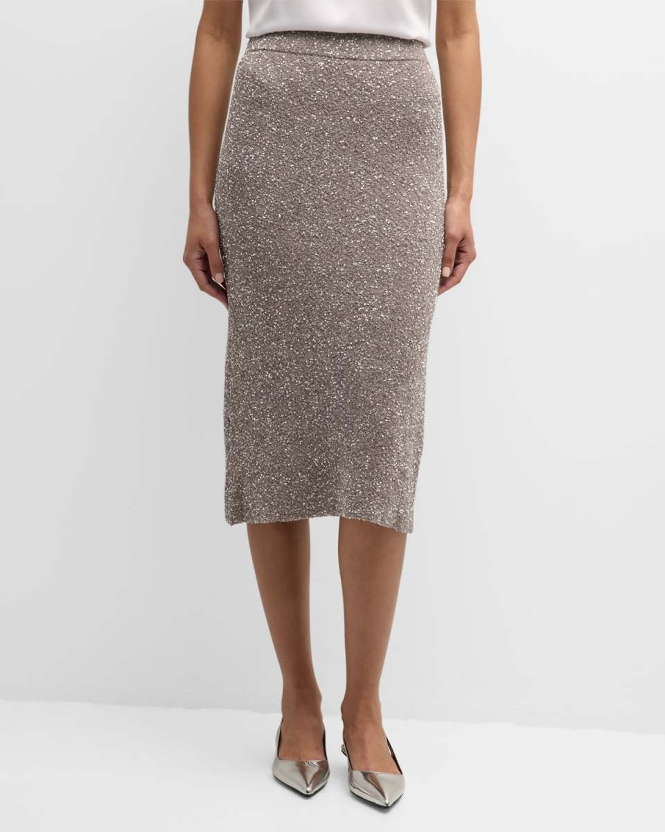 Carlson Sparkle Midi Skirt