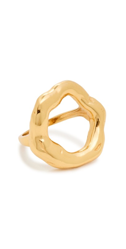 Aureum Nova Melted Circle Ring Gold