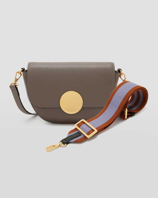 Lottie Saddle Leather Crossbody Bag