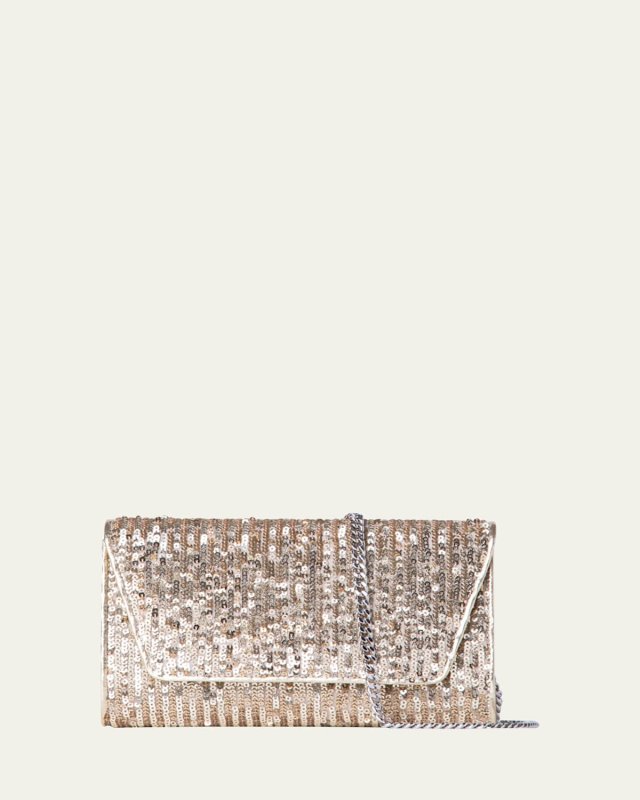 Anouk Small Sequin Clutch Bag