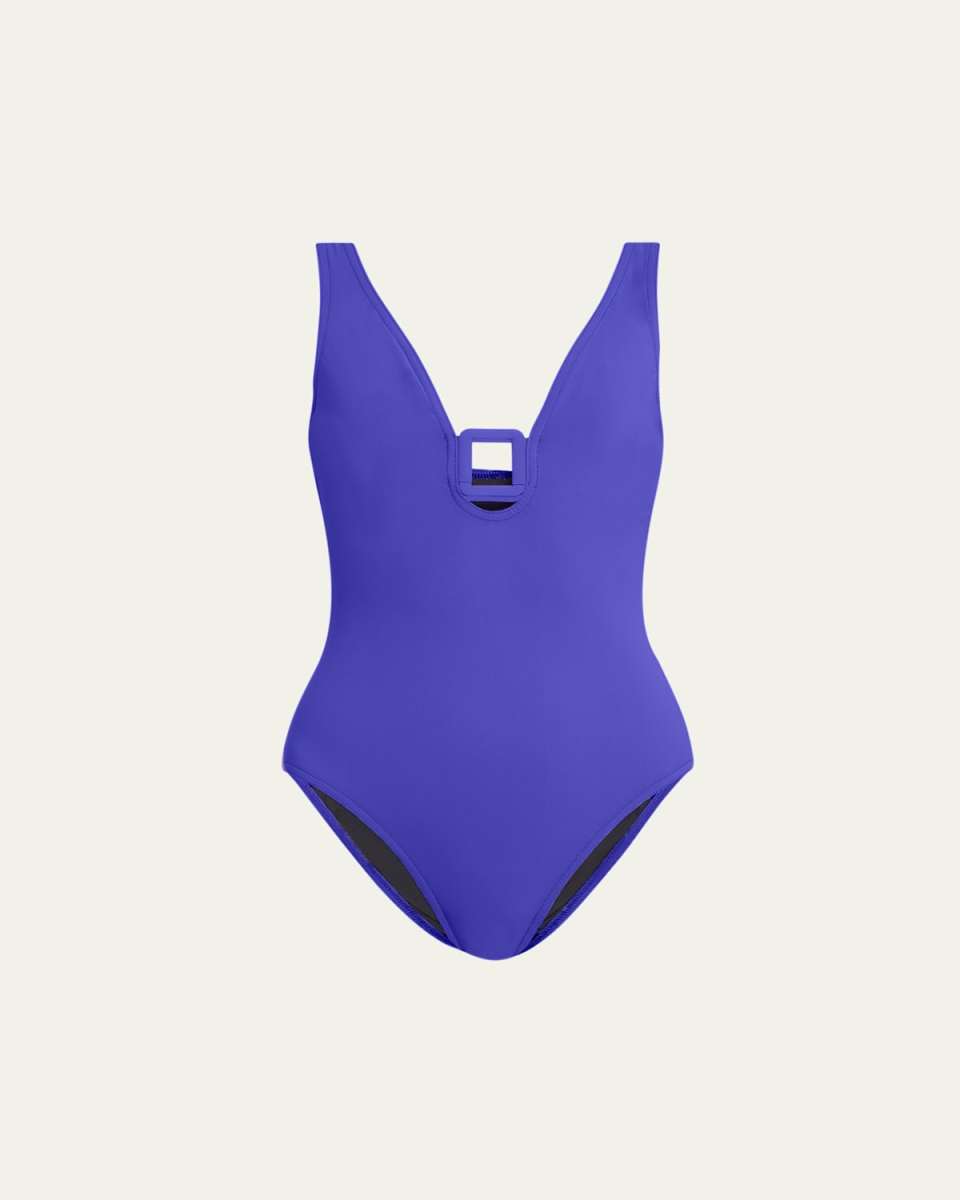 Juni V-Neck Silent Underwire One-Piece Swimsuit
