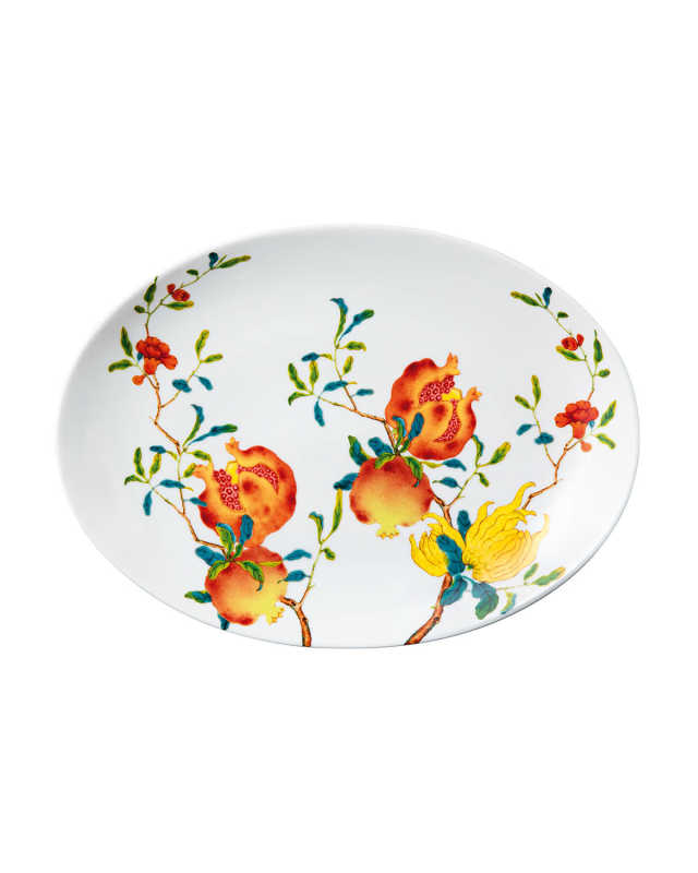 Harmonia Oval Platter, White